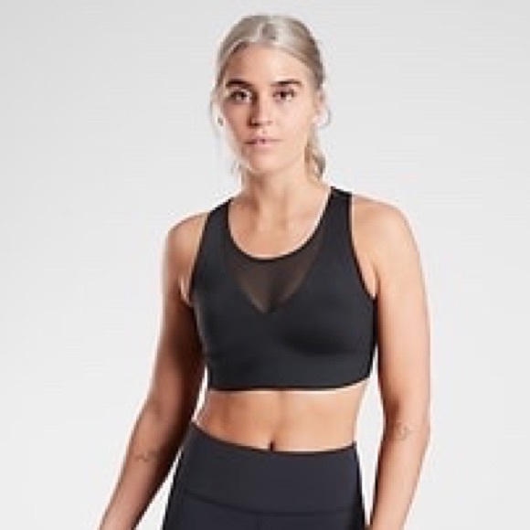 Athleta Eclipse Reversible Mesh Bra Black NWT - Picture 1 of 8